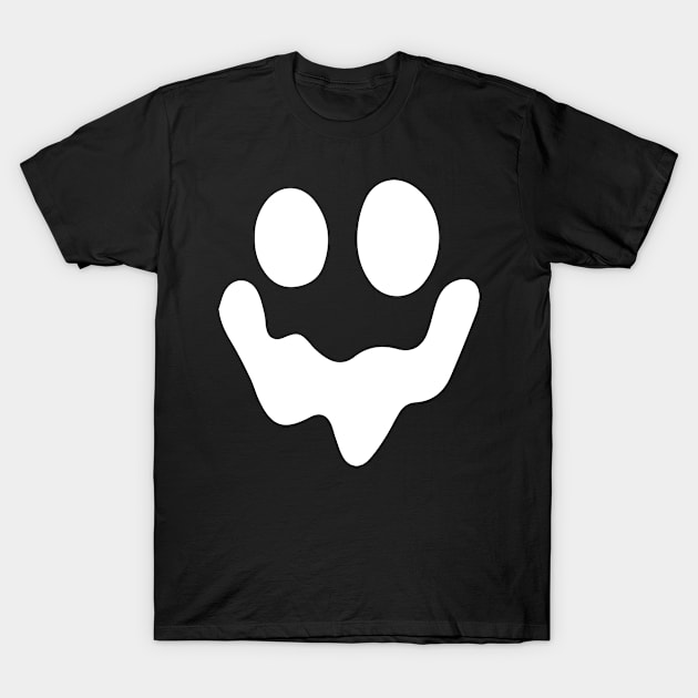 Winking Ghost Funny Ghost Halloween Costume Party T-Shirt by TerronesAdrianer